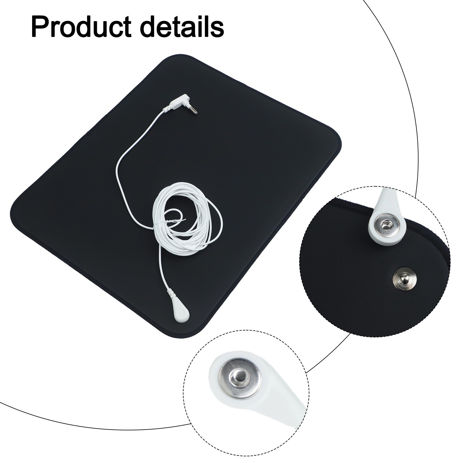Comfort Focused Grounding Mat with Rubber Base Prevents Slipping During Use