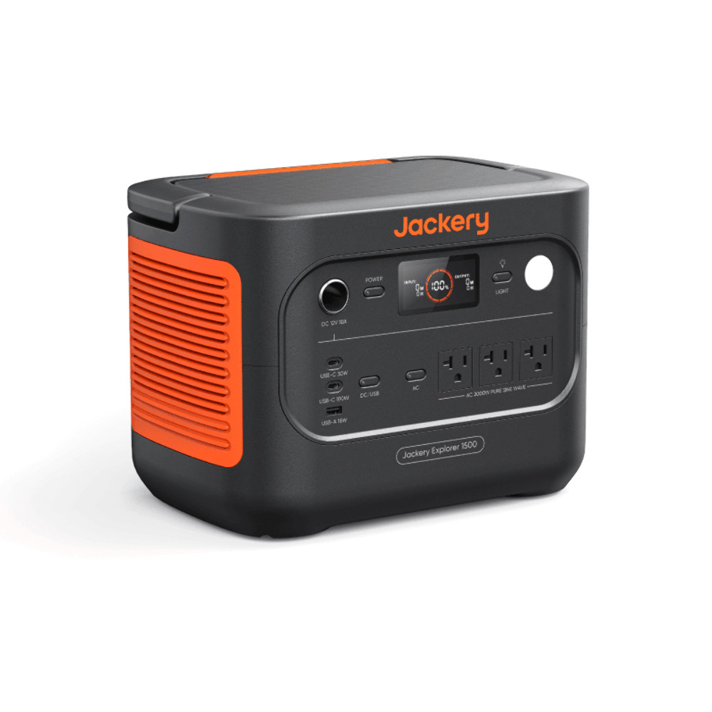Jackery Explorer 1500 v2 Portable Power Station 1536Wh + 200W Solar Panel
