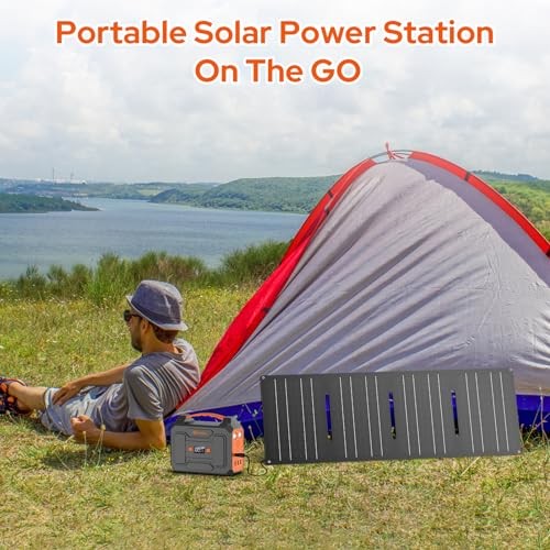 Portable Power Station, 100W 110V Power Pack with AC Outlet, Portable Grey
