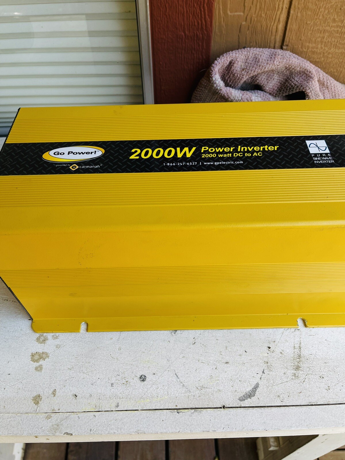 home solar GoPower 2000Inverter , Midnight Classic Controller, Trojan Battery