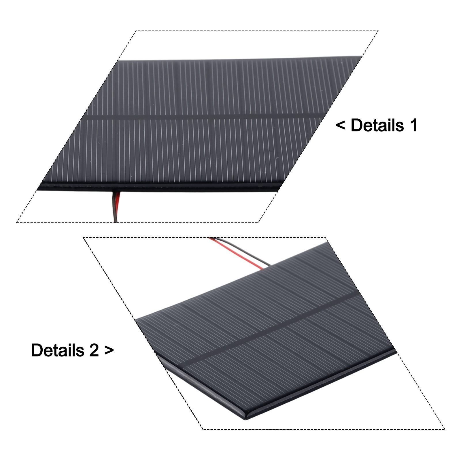 5PCS Solar Cells with Wire for DIY Applications and Renewable Energy Projects