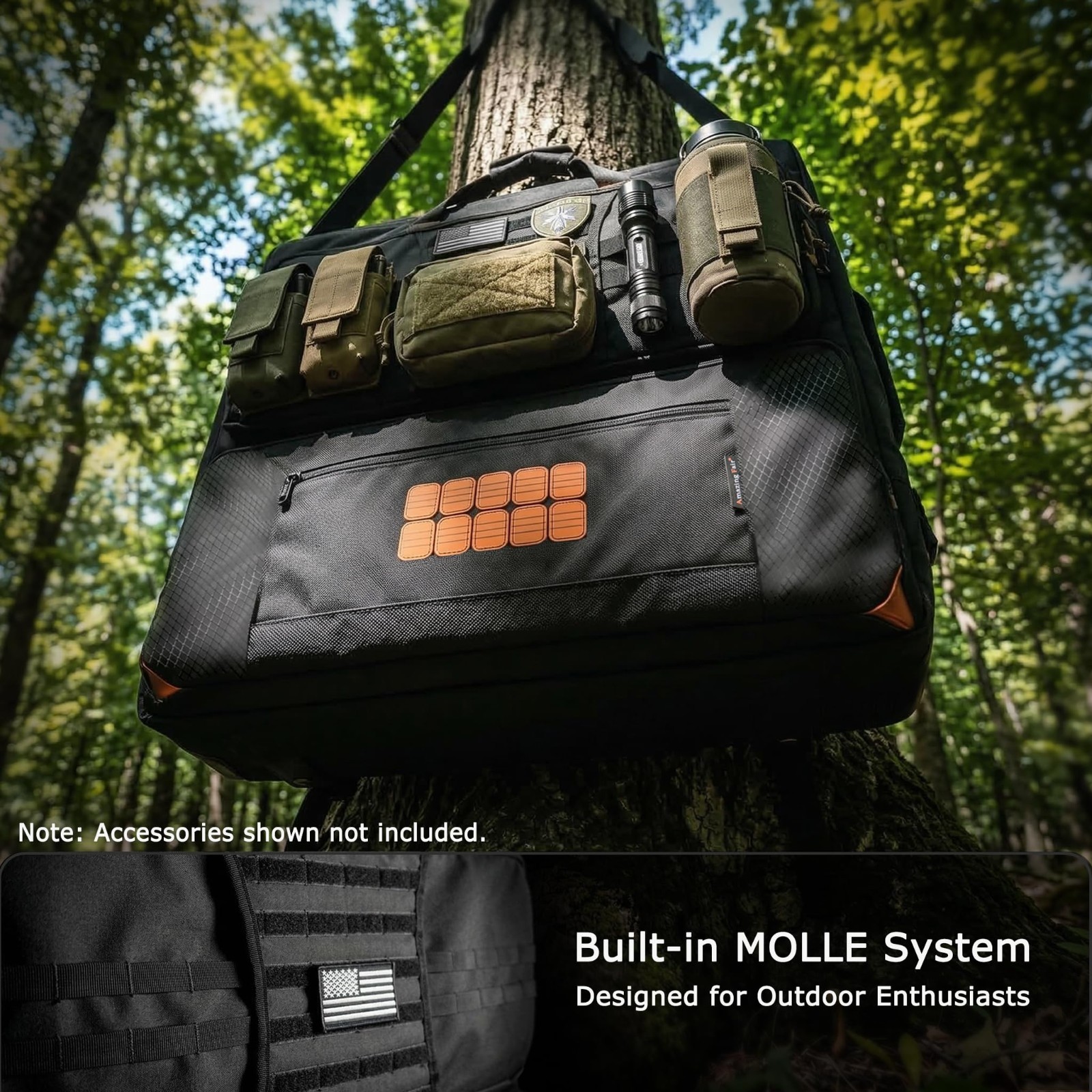 Solar Panel Carrying Bag for 2 Panels, Water-Resistant Storage, 4-in-1 Kit, Prec