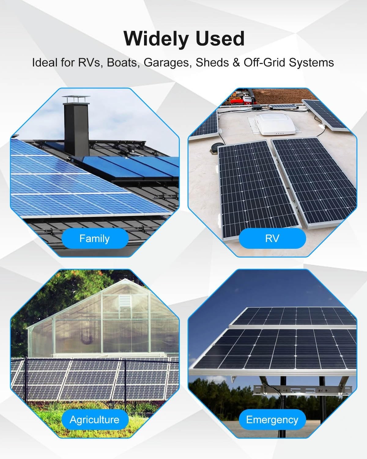 Weatherproof Solar Panel Combiner Box, 8-in-1 Connection for RV & Off-Grid Syste