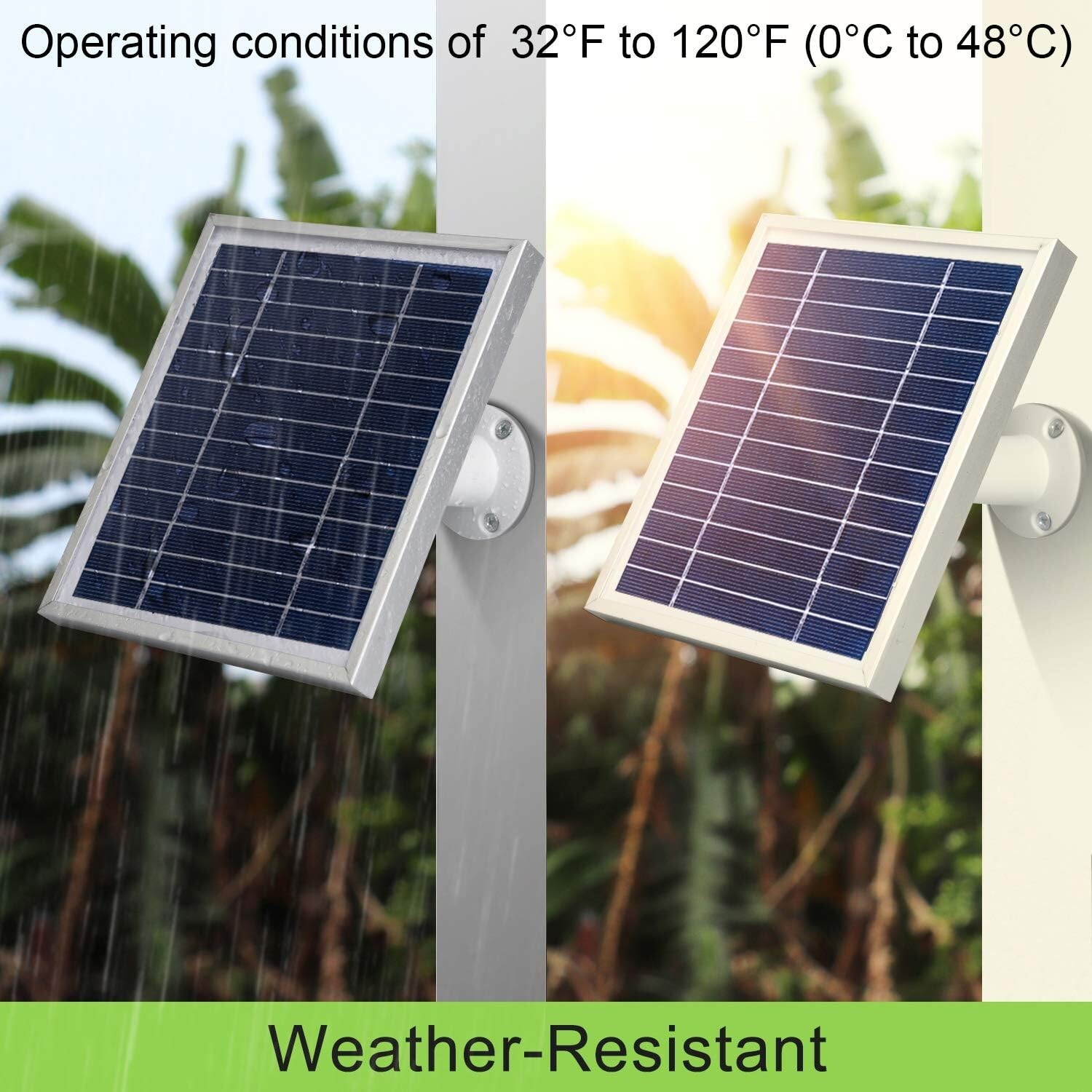 Monocrystalline Solar Charger 3-Pack Compatible with Arlo Pro & Ultra Models