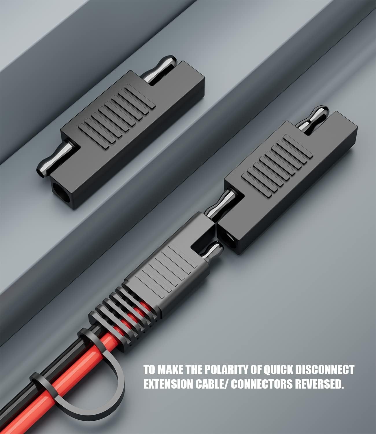Quick Disconnect 5-Pack SAE Connector Set with Polarity Reverse for 12V Systems