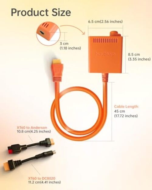 Solar Panel Connector for Jackery Solar Panel SolarSaga 200W/100W, for 2 or 3