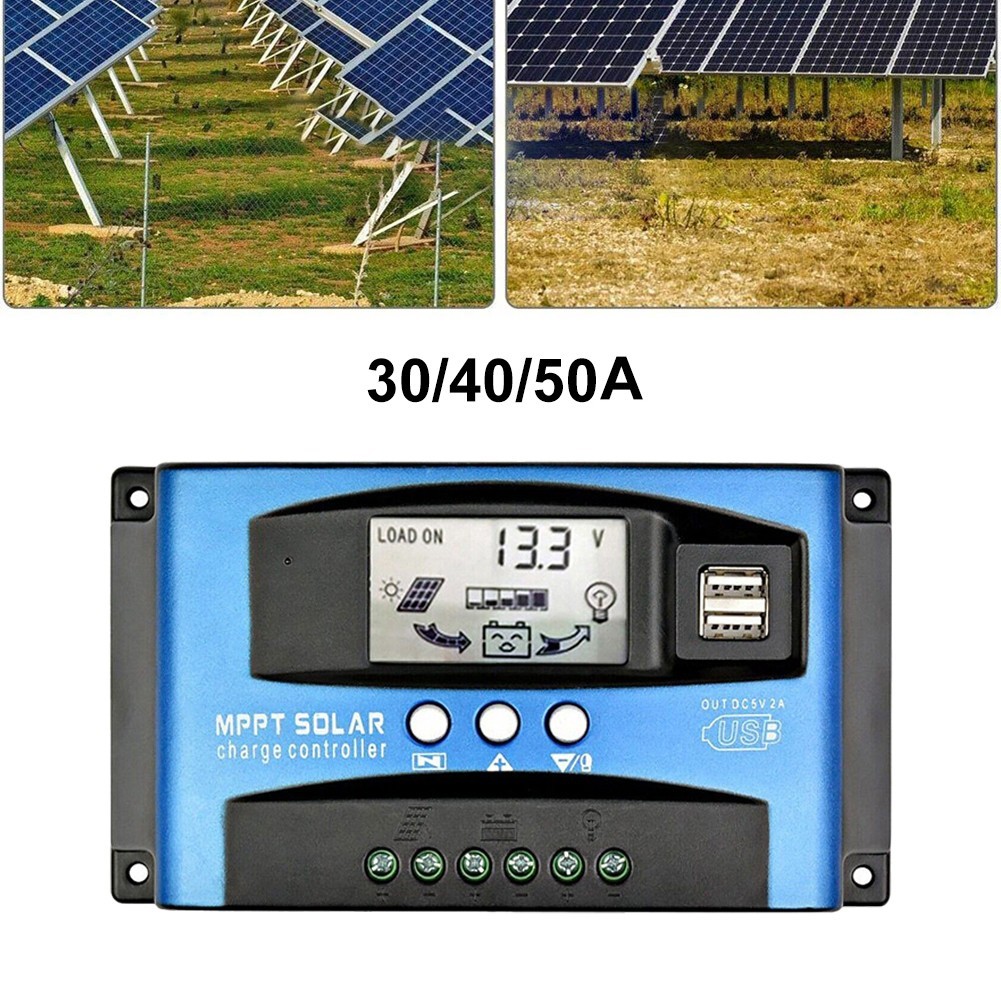 Auto Tracking For MPPT Solar Controller 12/24V with User Friendly LCD Display