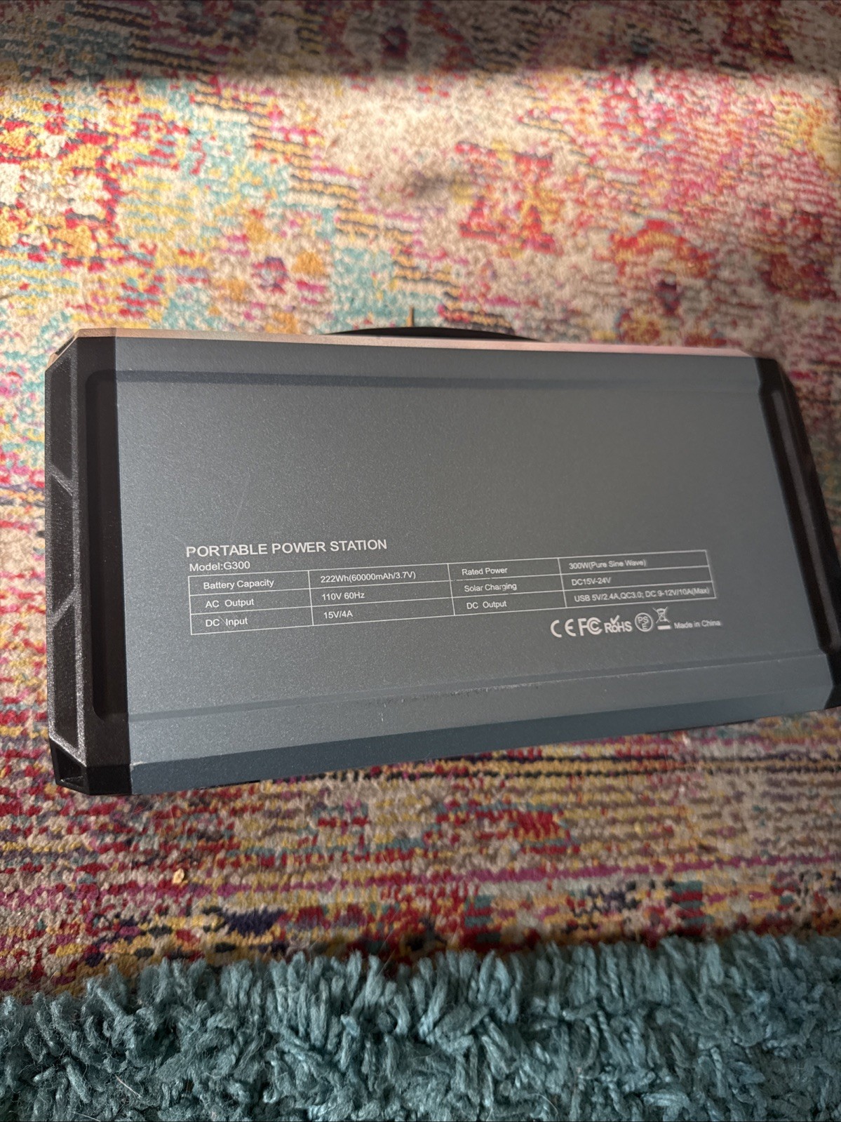 Flashfish G300 Portable Power Station 300WSolar Generator Outdoor Bank Power