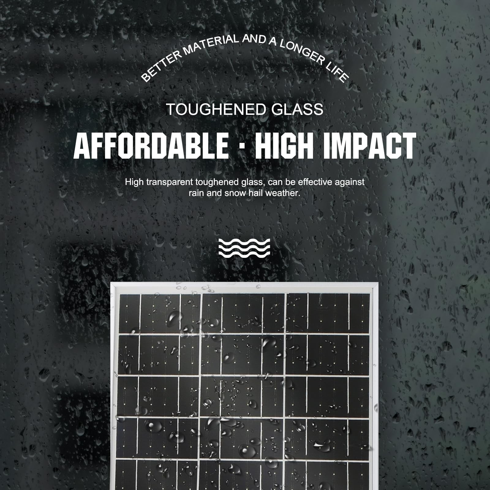 Eco-worthy Solar Panel 25W 18V Monocrystalline Waterproof Panel For Ch