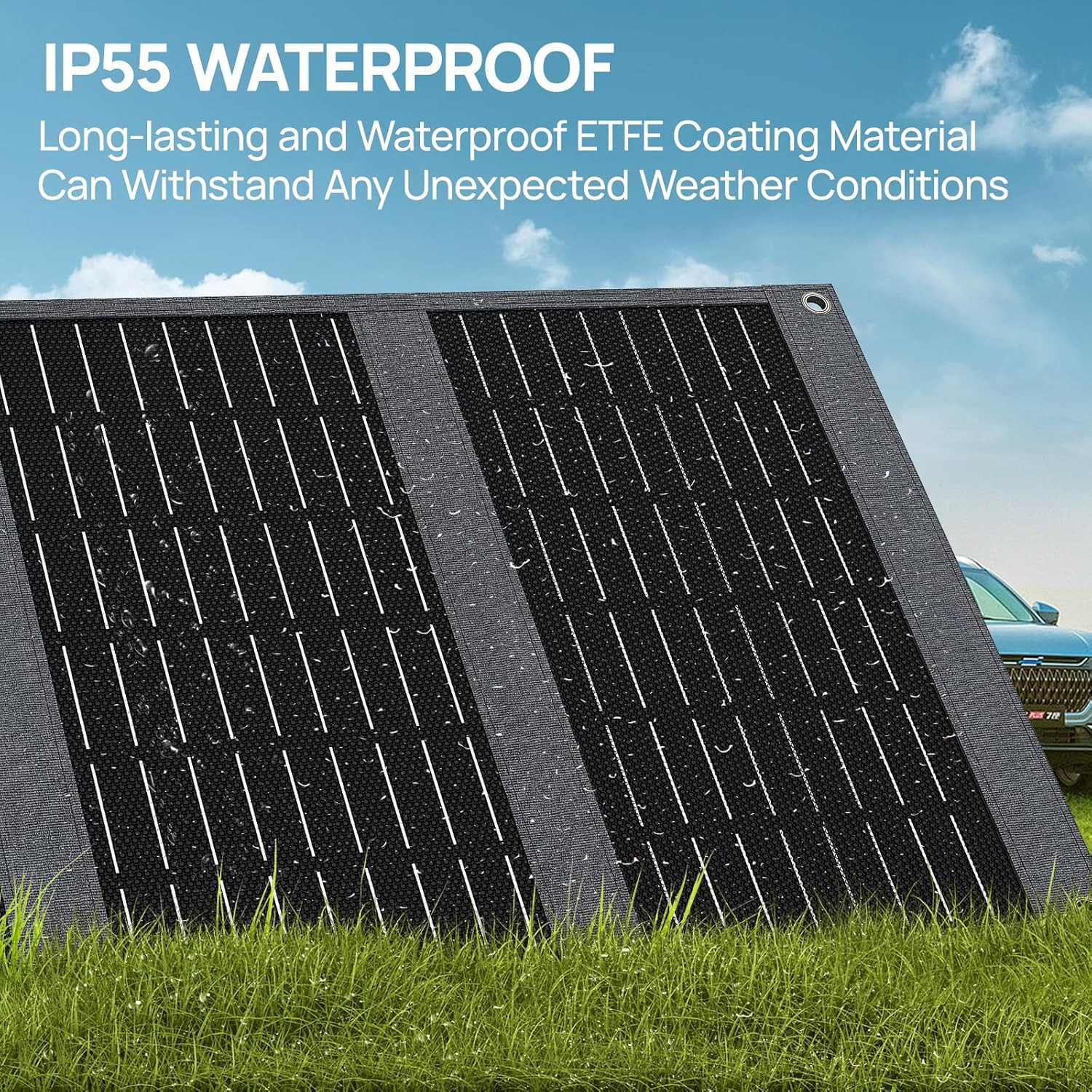 SP100 100W Solar Panel for NEO300 Solar Generator, 5V USB ＆ 18V DC Solar Panels,
