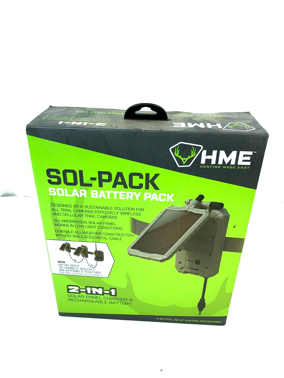 HME Solar Power Panel, Ideal for Cellular Trail Cameras, 1000 MAH – HME-SOLP