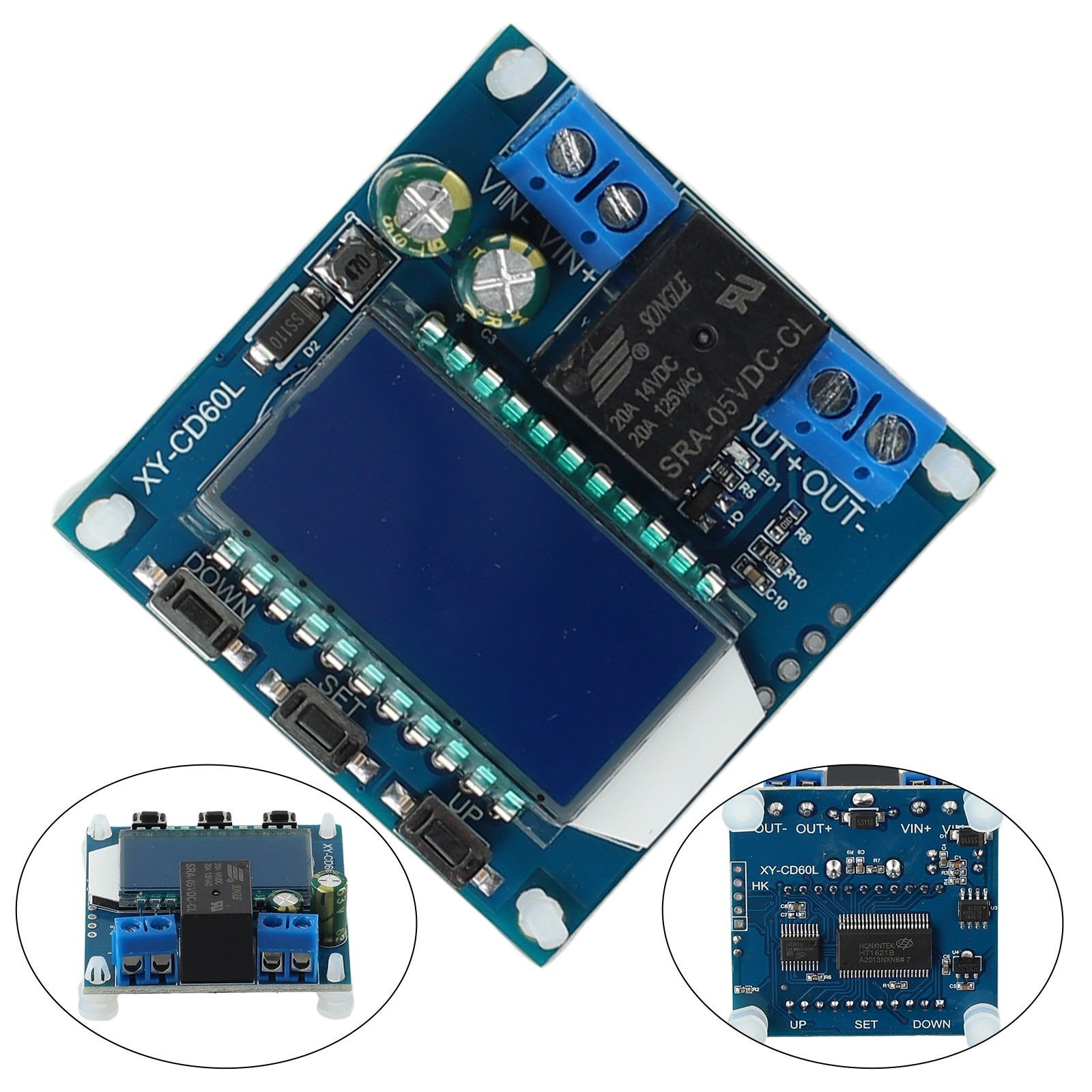 Solar Charge Controller for Batteries Adjustable Parameters LCD Screen