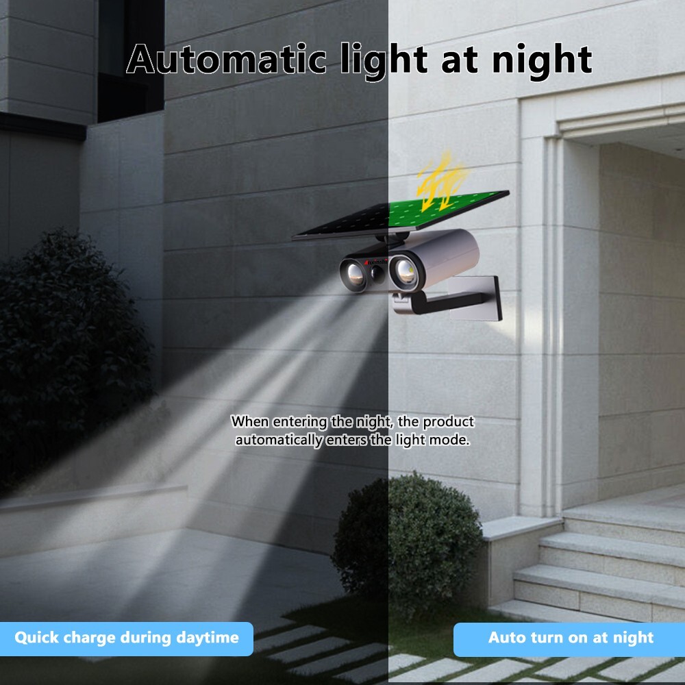 Solar Garden Light, with Induction Triggered Lighting Rainstorm Waterproof