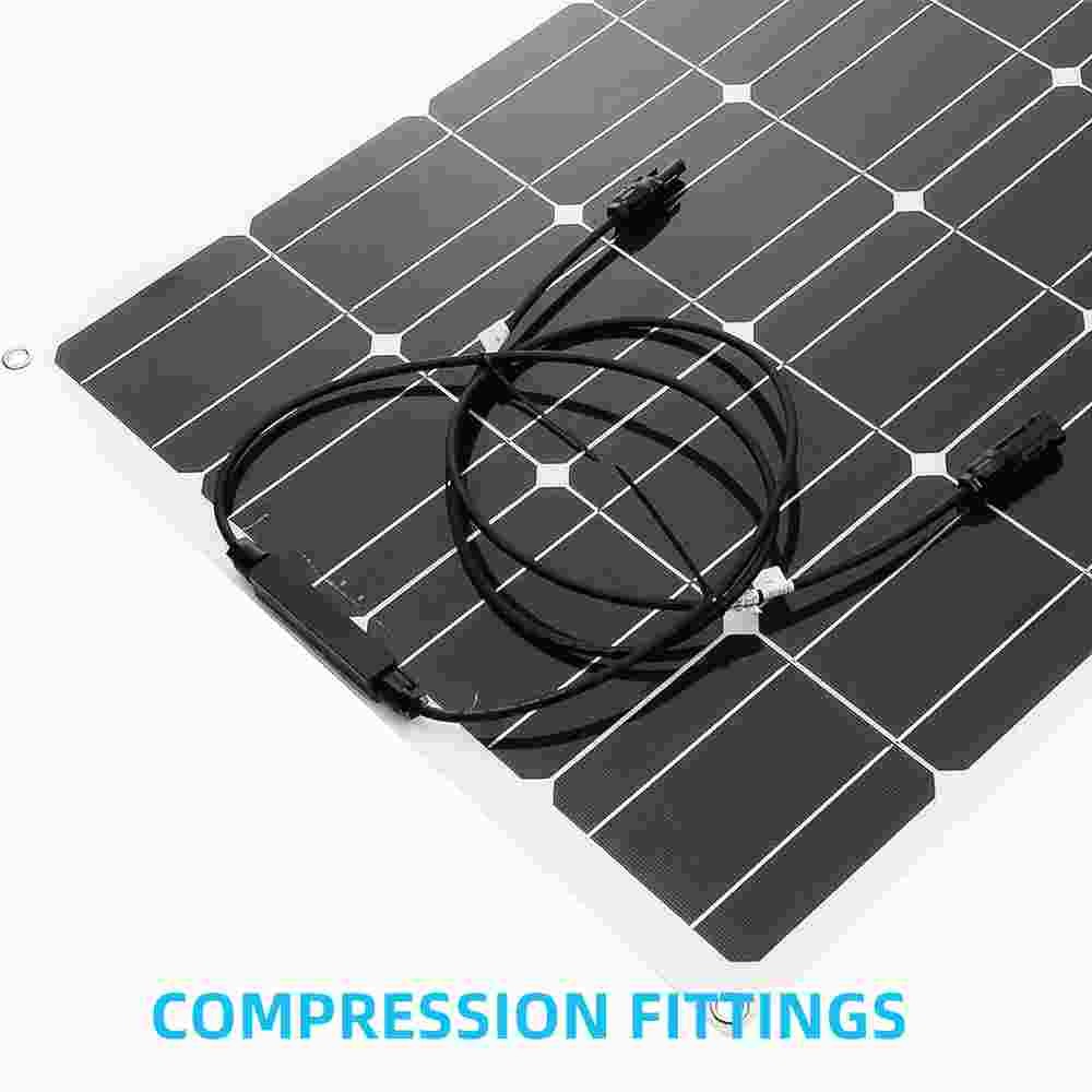 200W Watt Flexible 12V Mono Solar Panel Home RV Rooftop Camping Off-Grid Power