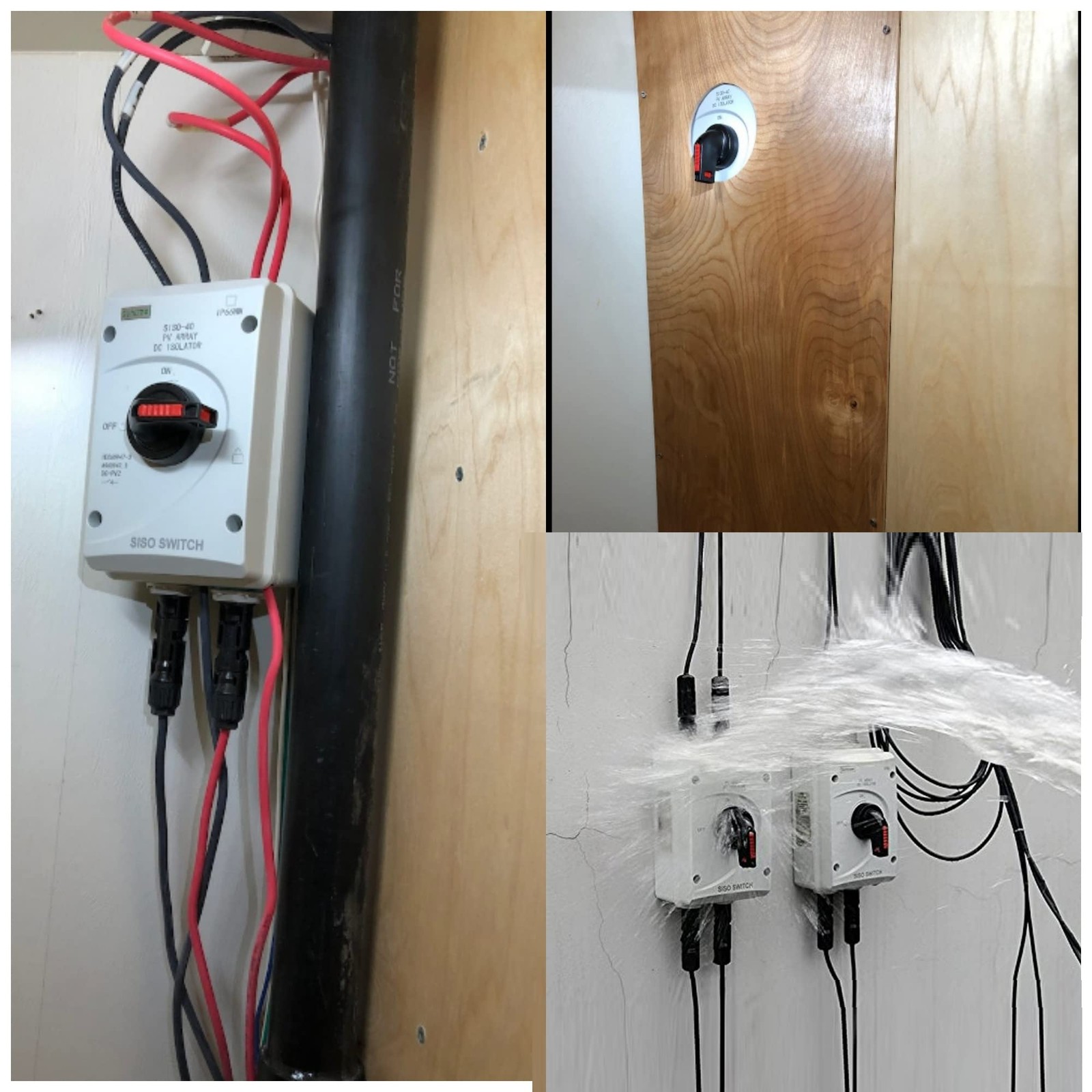 IP66 Solar Combiner Box， 32A PV DC Isolator Switch with Solar Connector for S…