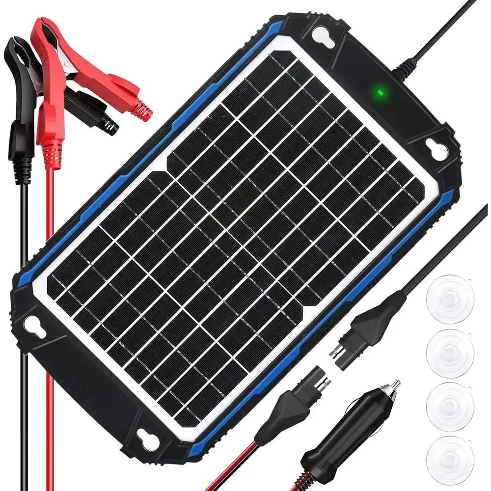 Waterproof 12V 12W Solar Panel Charger Maintainer Pro with Ultrasmart MPPT for C