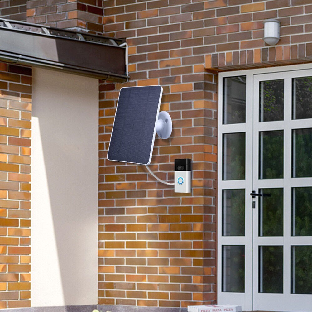 Monocrystalline Silicon Solar Panel for Ring Video Doorbell 5V 1A Output