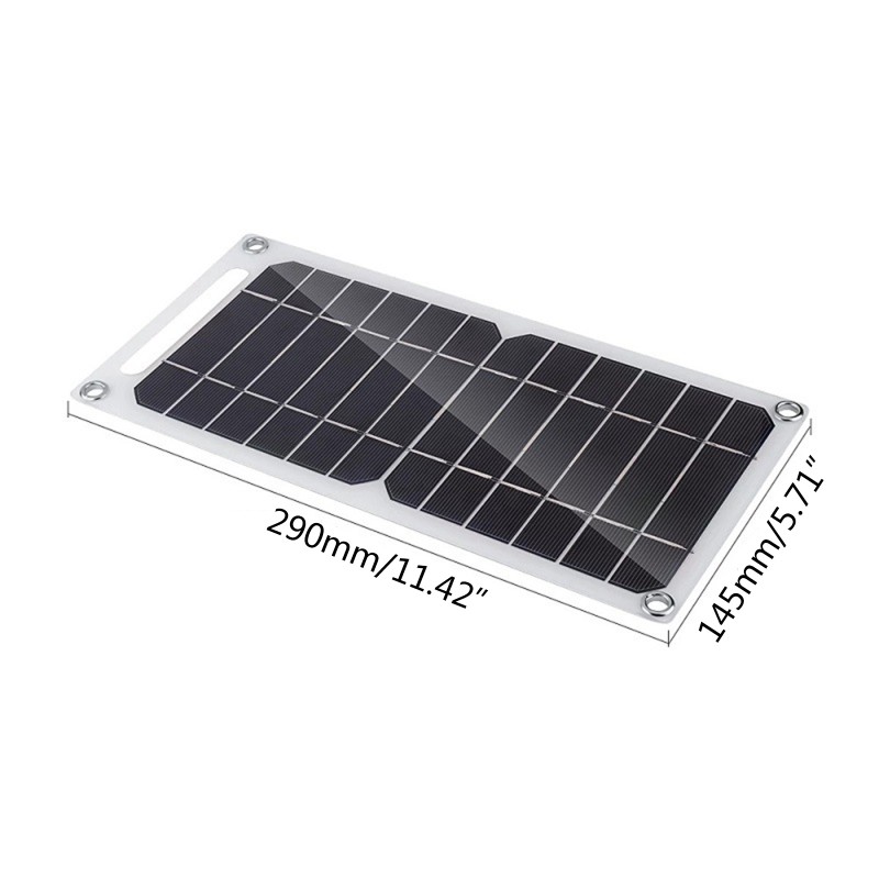 10W 5V Cellphone Solar Charger Panel Outdoor Camping Portable Mobile Power