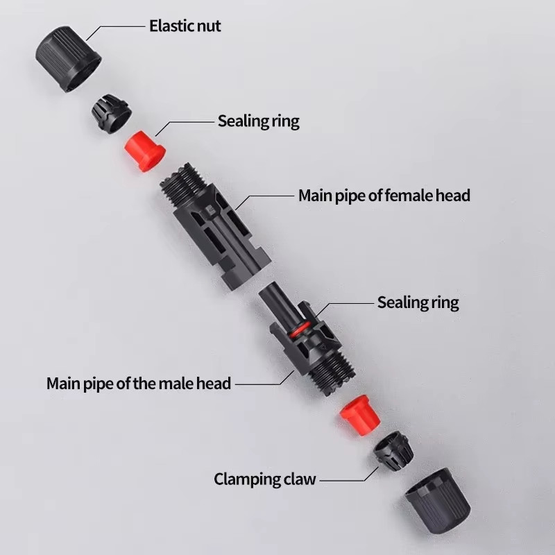600/400/200/100/10Pcs Solar Panels Connectors Kit, PV Plug 1000V DC 30A, for Pho