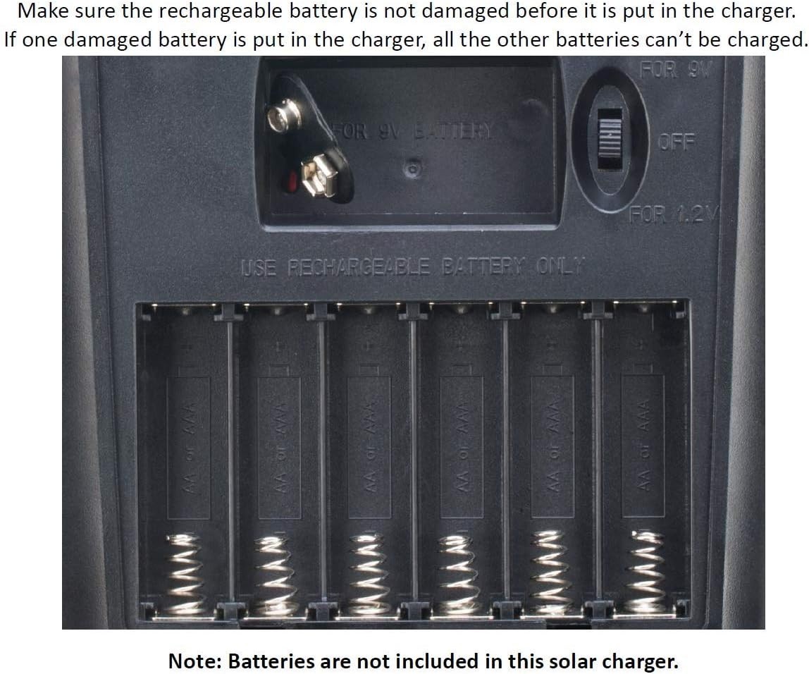 Portable 2W Solar Charger for AA AAA Batteries – Durable & Efficient Solution