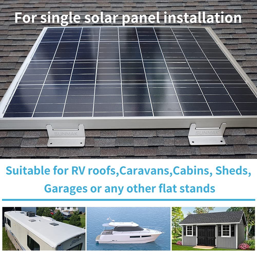 16 Units per Set Solar Panel Mounting Z Brackets, Solar Panel Mounting Bracke…