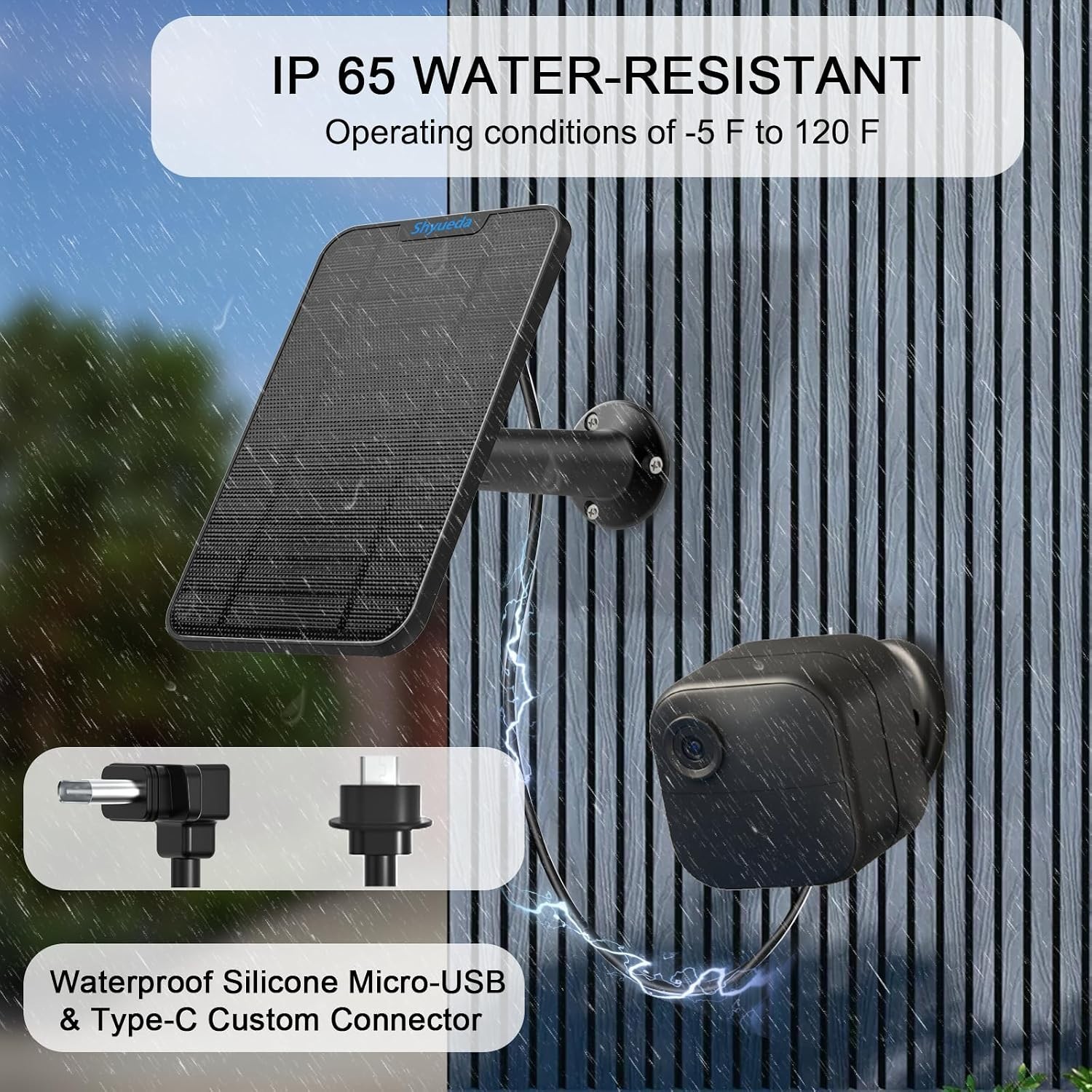 3-Pack Solar Panels for Blink 3rd Gen/XT2/4th Gen