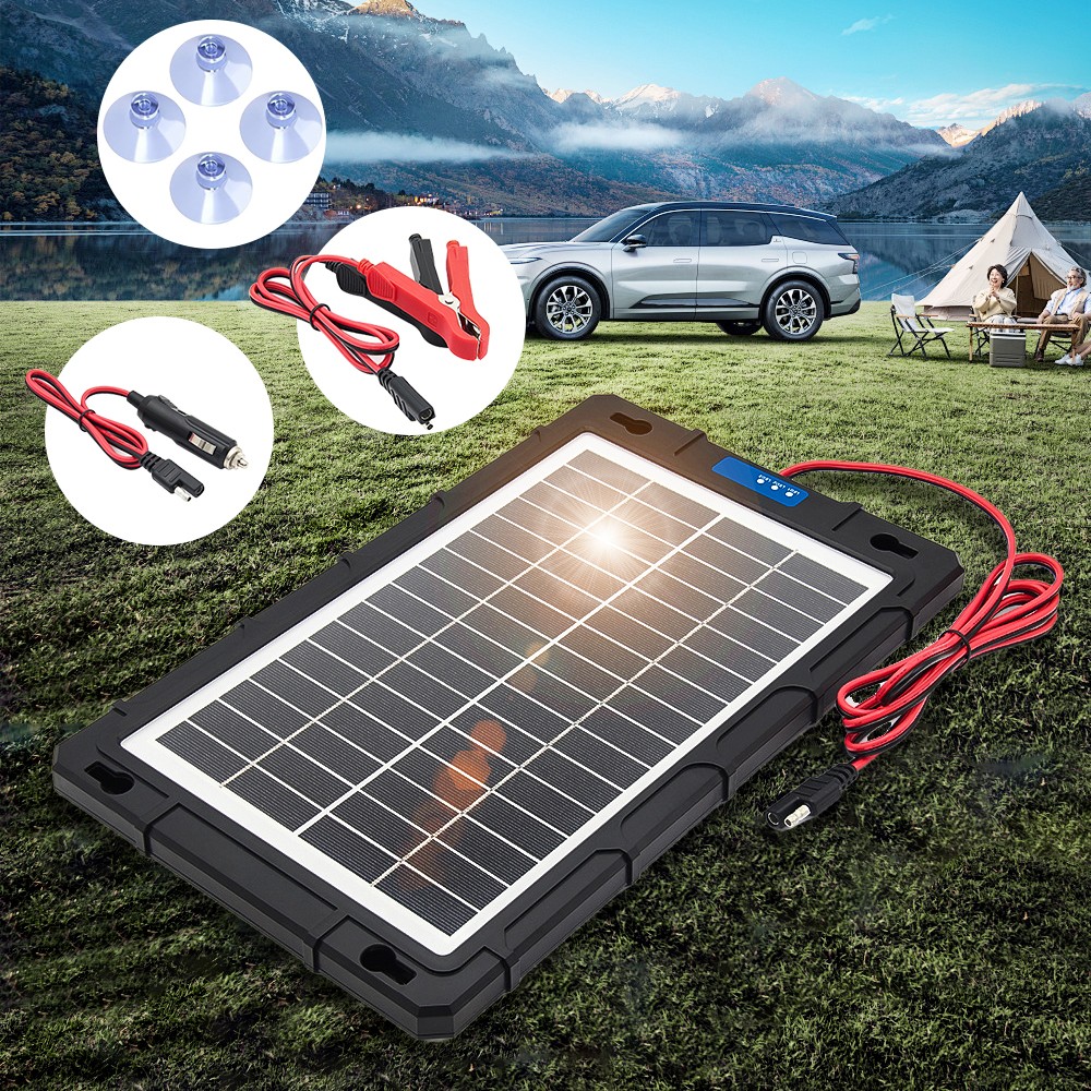 40W 12V Solar Panel Trickle Charger Battery Charger Kit Maintainer Boat Car RV