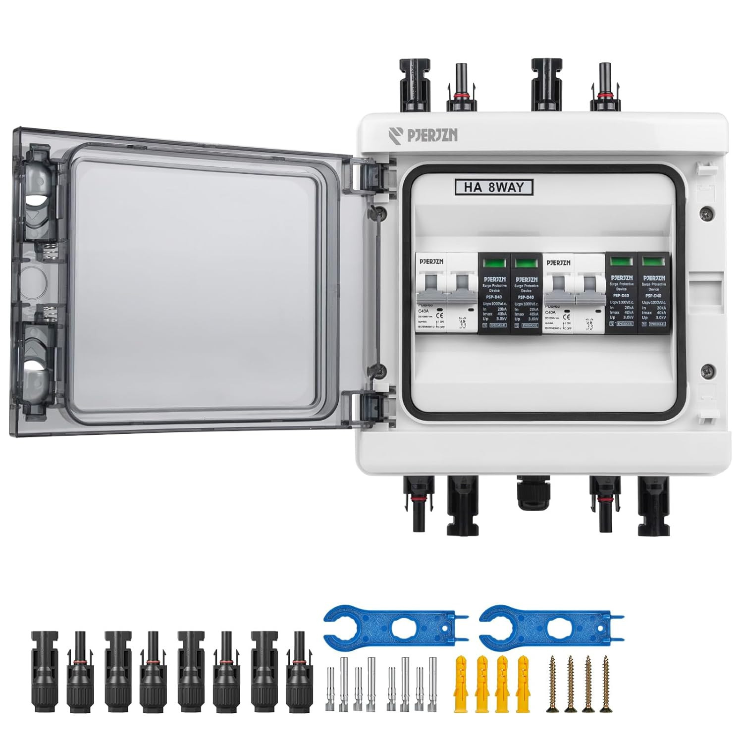 Solar Combiner Box (1 in 1 Out/2 in 2 Out/3 in 3 Out/4 in 4 Out) PV Combiner Box