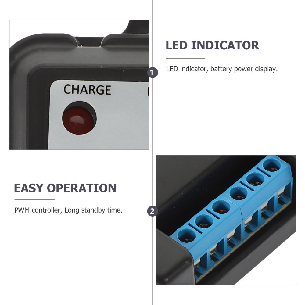 10A Solar Charge Controller 12V 24V Auto Waterproof for RV Off Grid System