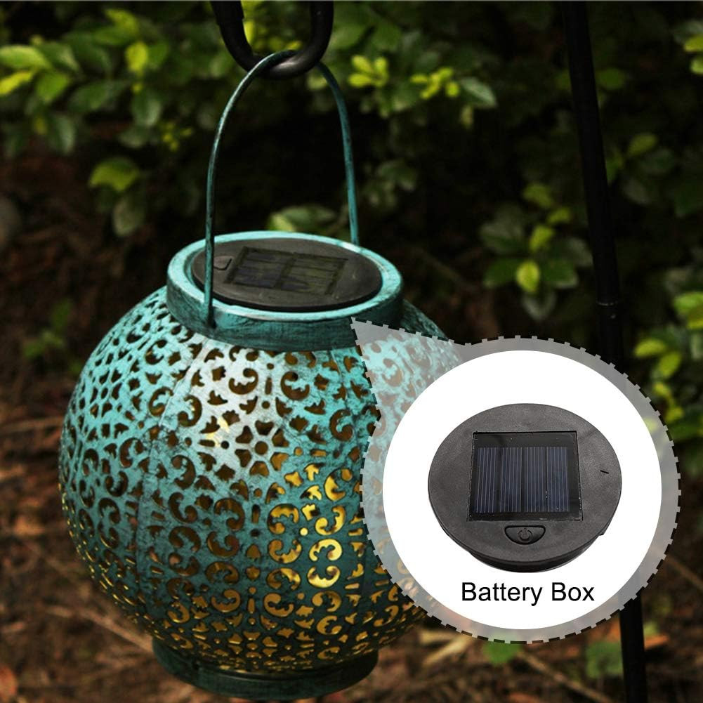 2 Pack Solar Light Replacement Top,Waterproof Round Solar Panel,Warm White LED,