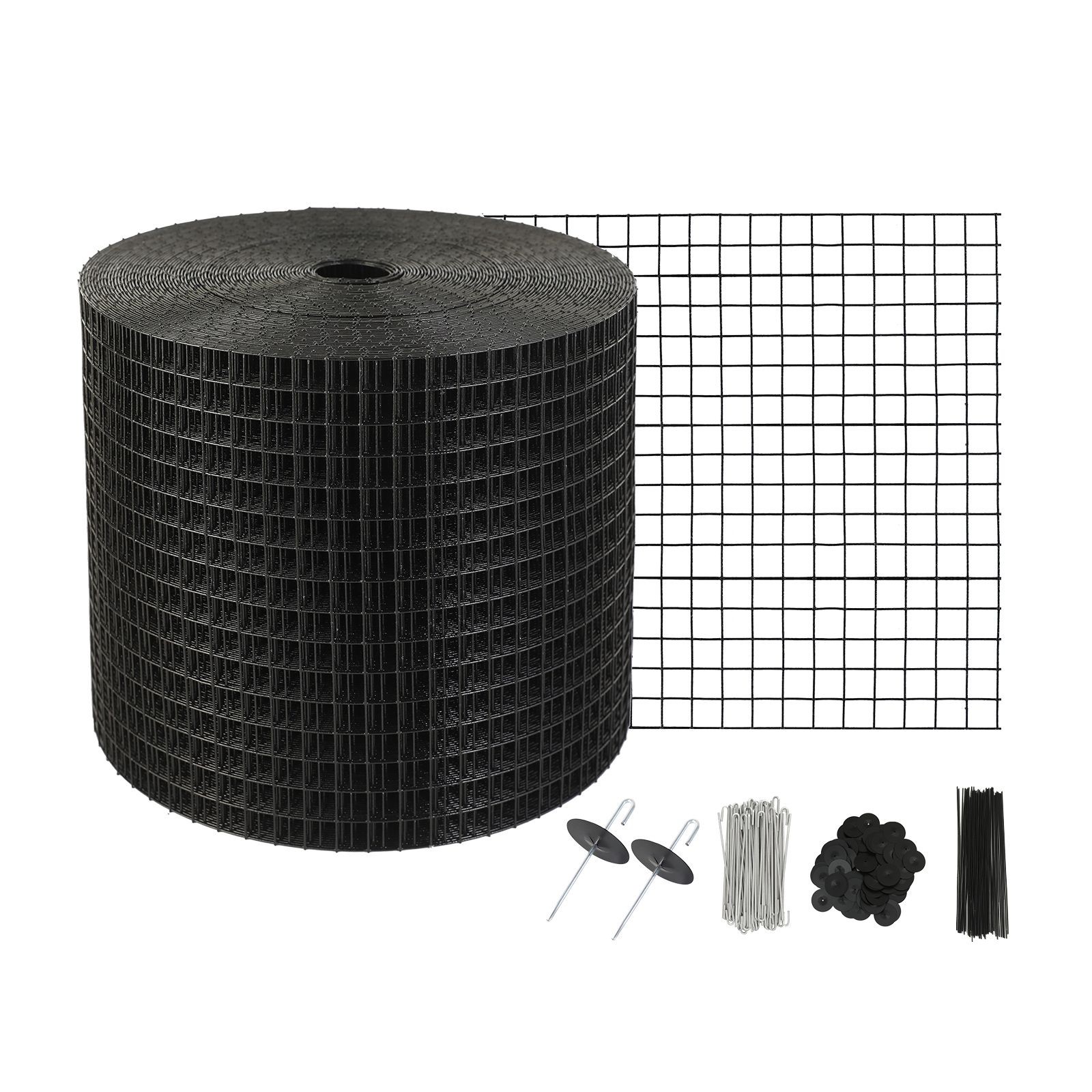 Solar Panel Under-Panel Guard: 6×100ft 1/2″ PVC-Coated Galv Steel Roll