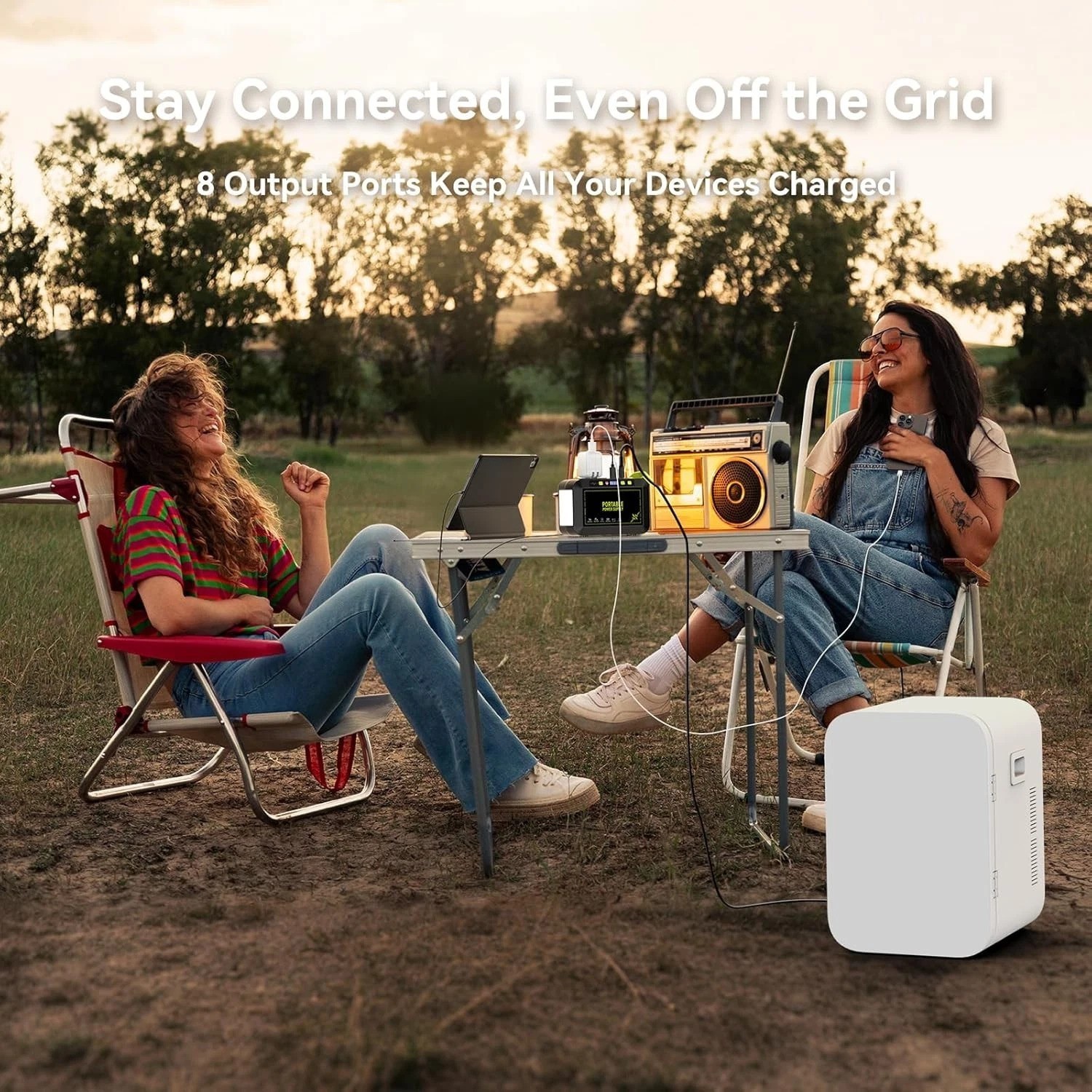 Multi-Purpose 88.8Wh Solar Generator with 21W Panel for Travel & Home Backup