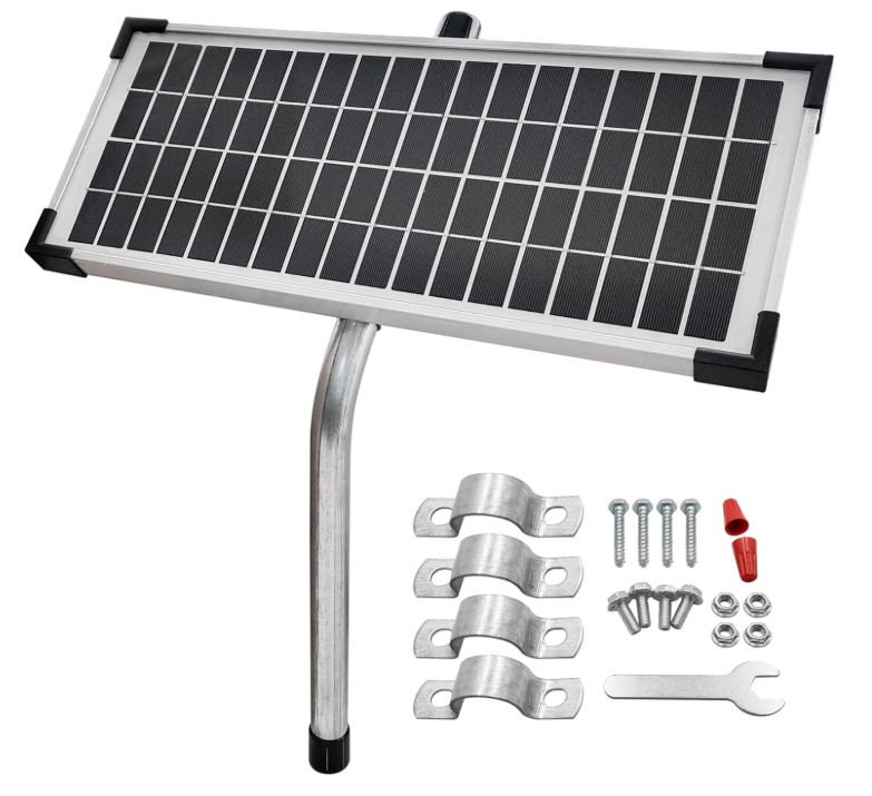 FOR Mighty Mule FM123 10 Watt Solar Panel Kit For Electric Automatic Gate Opener