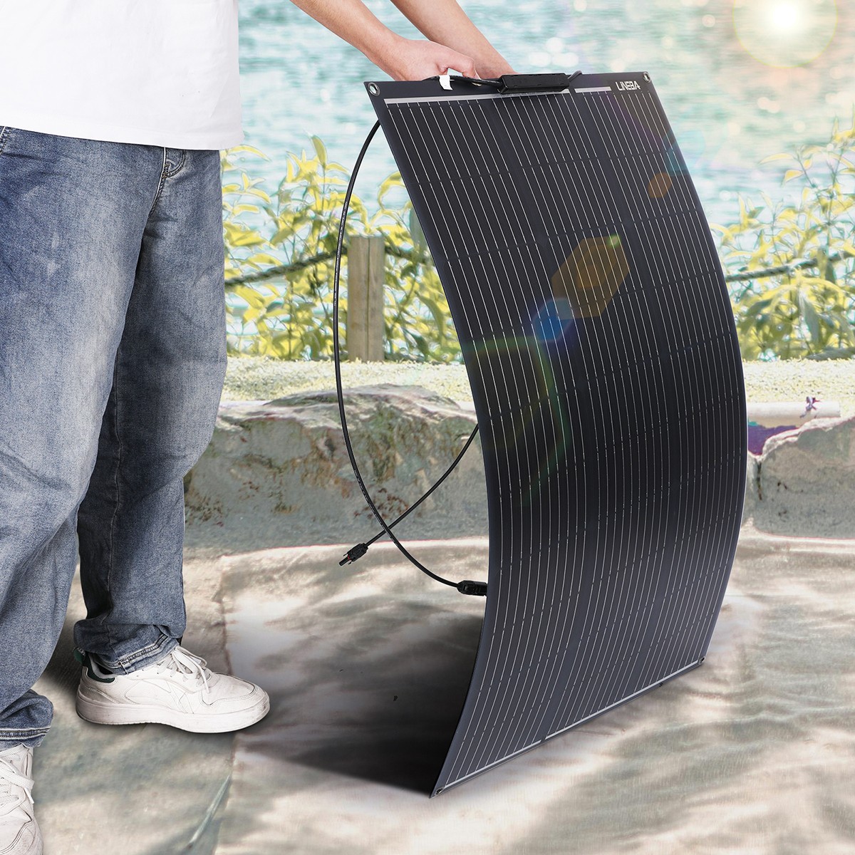 100W 200W 400W Solar Panel Kit & 30A Charge Controller for Home 110V Grid System