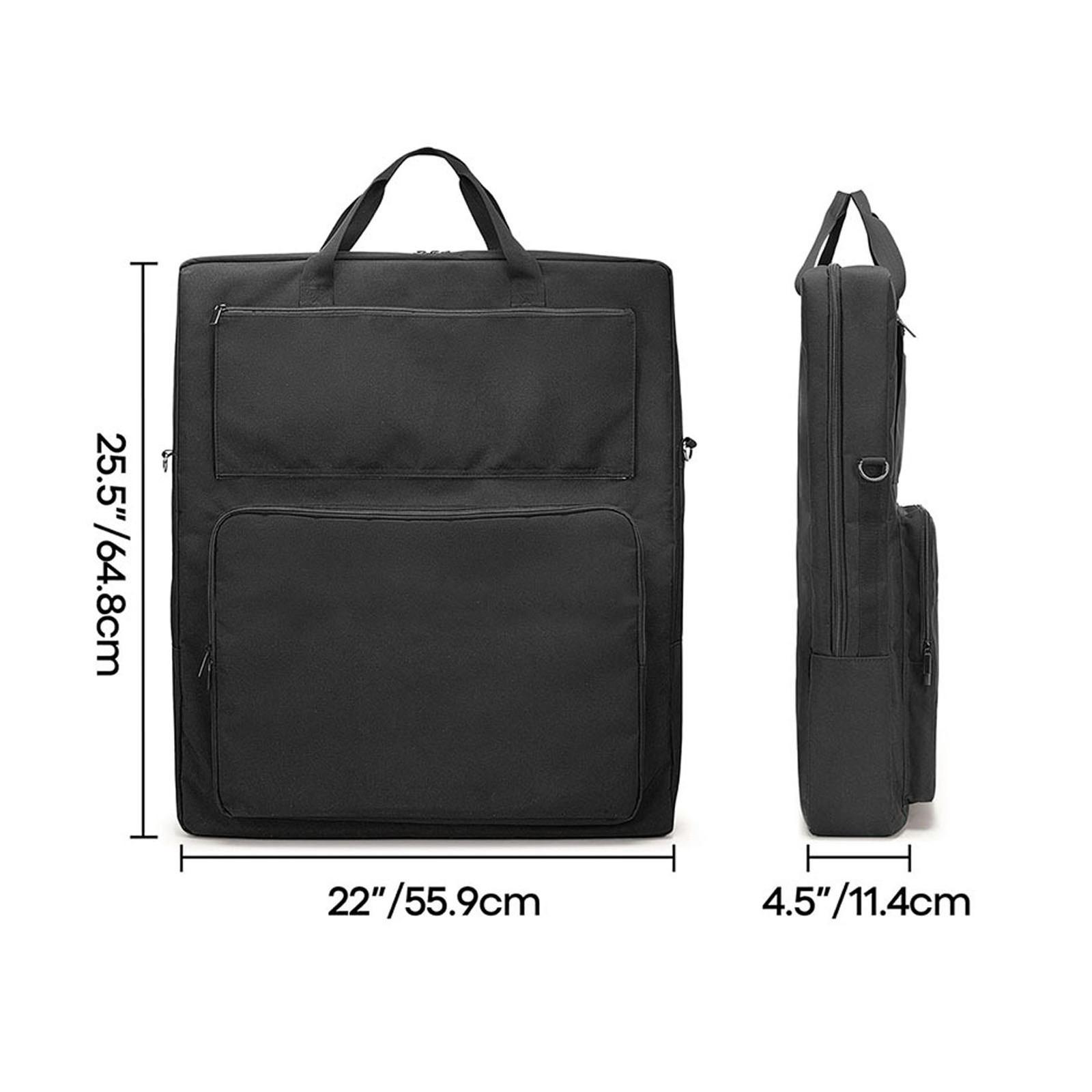 Solar Panel Storage Bag Double Layer Folding Travel Solar Panel Carrying Ca