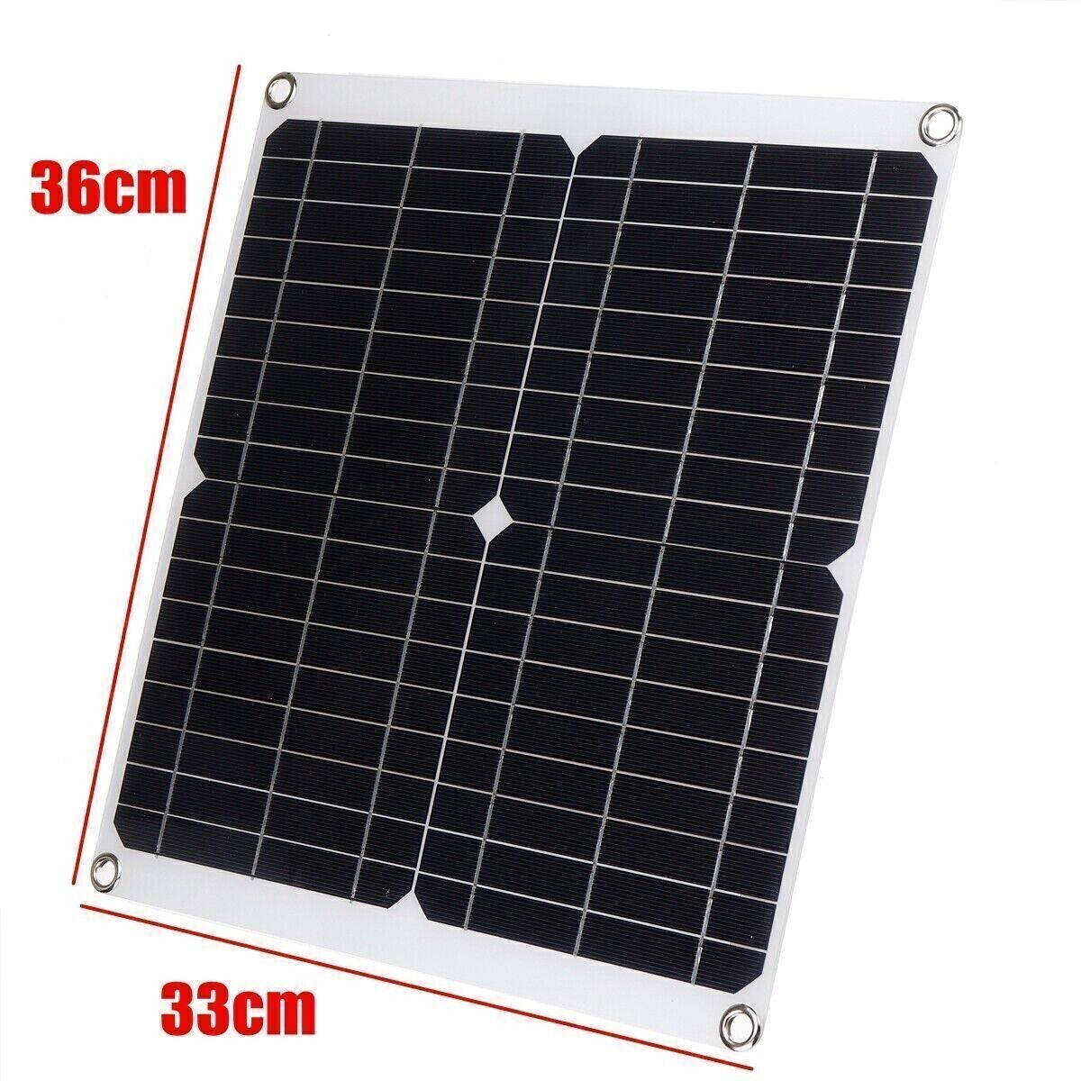 30W Poly Solar Panel Battery Charging Kit Solar power Bank Boat Caravan Home