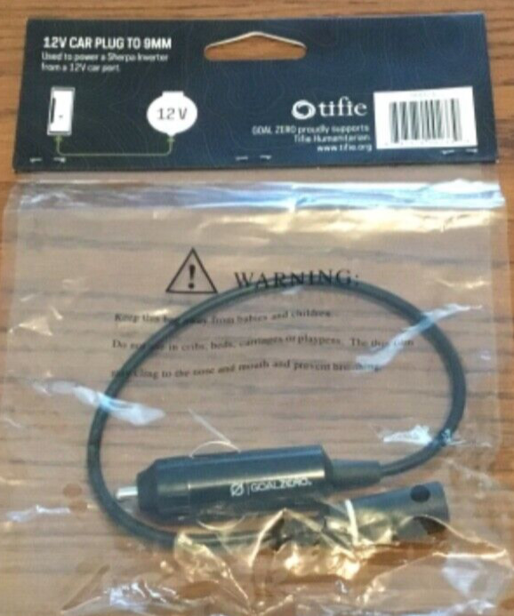 Goal Zero 12V Car Plug to 9mm # 98021
