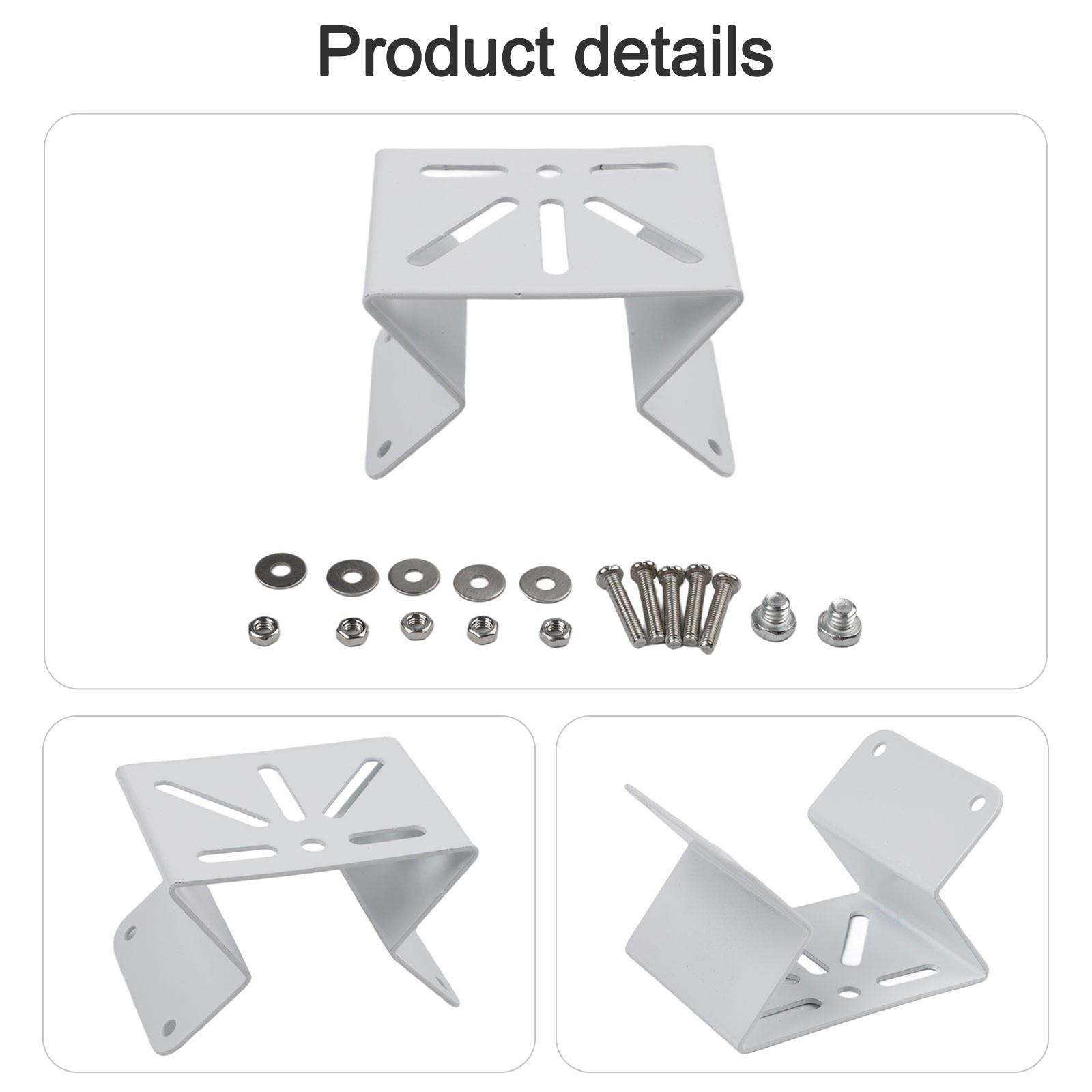 Wall-Mounted Corner Bracket for CCTV Security Cameras and Monitoring Systems