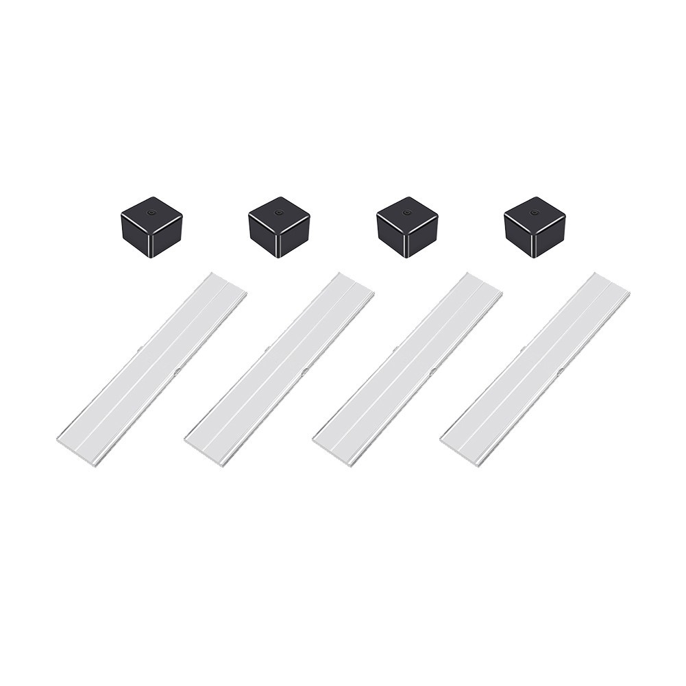 Robust For PV Rail Connectors with 4pcs End Covers for 40×40 mm Solar Mounts