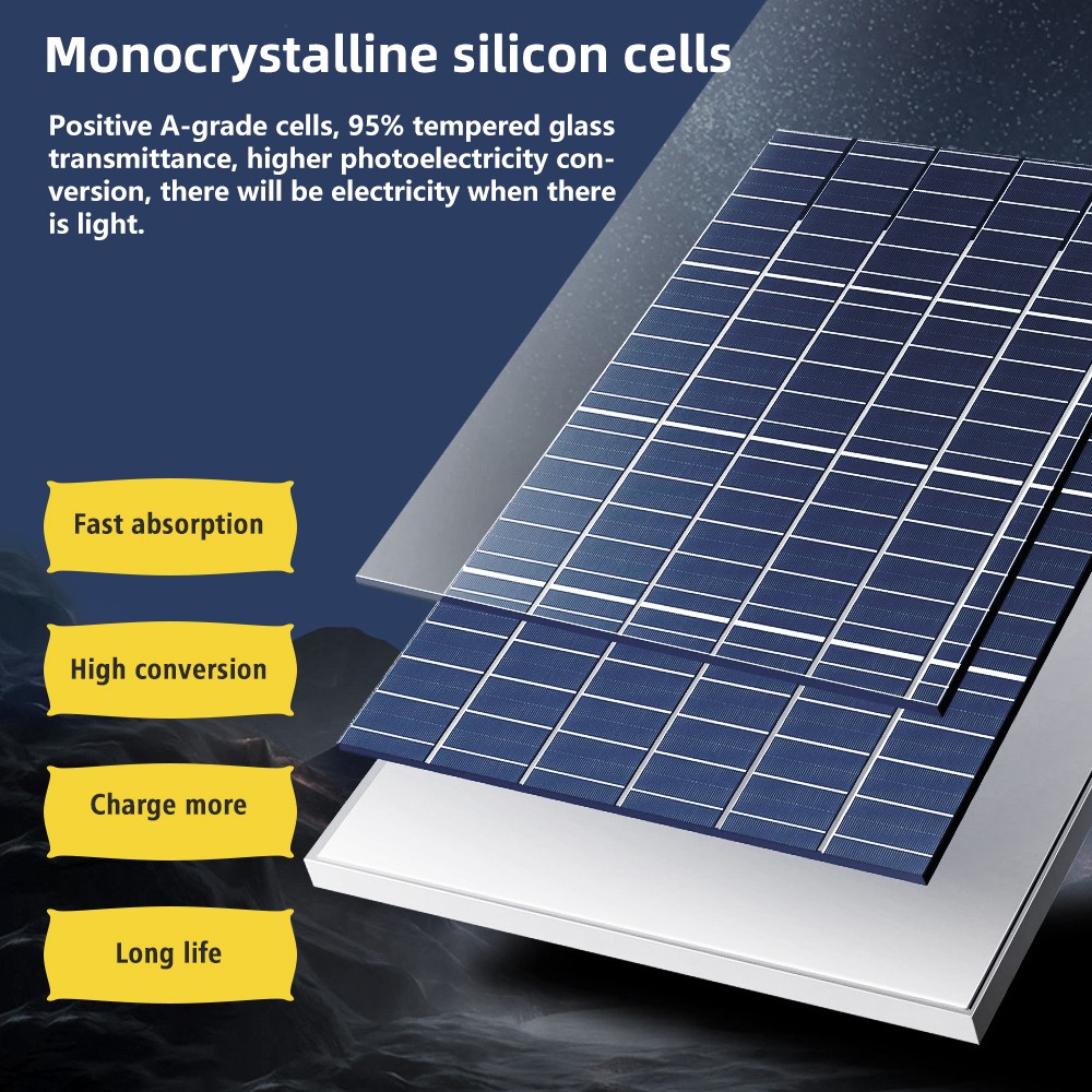 100W Watt Mono Solar Panel 12V Charging Off-Grid Battery Power RV Home Boat Camp