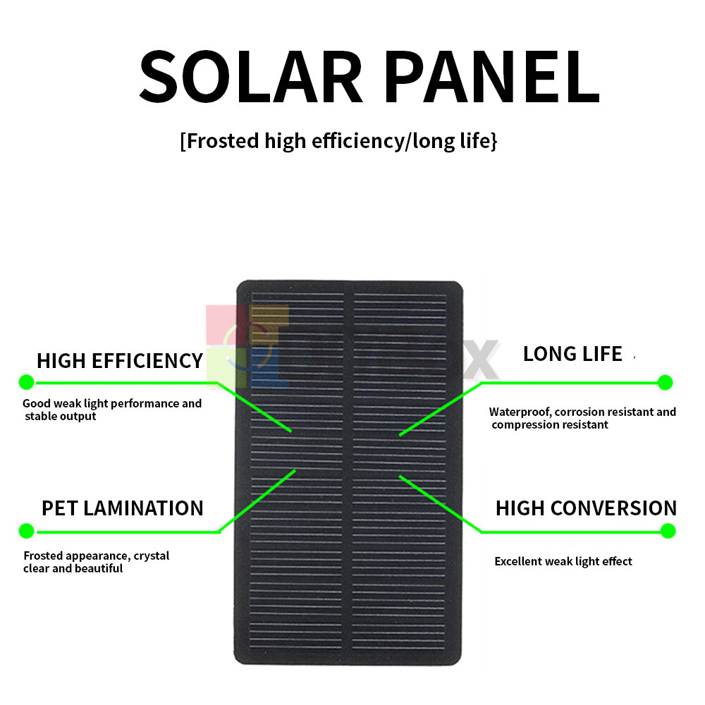 1W 5V Mono Solar Panel For lighting systems Water Pump Street Lighting 200mA