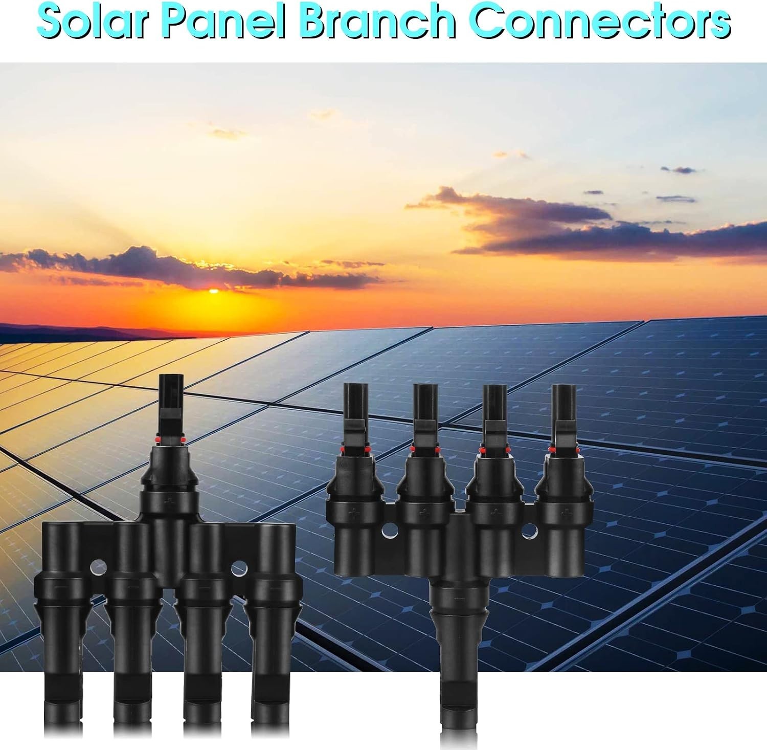 Solar T-Branch Connectors, Quick-Connect