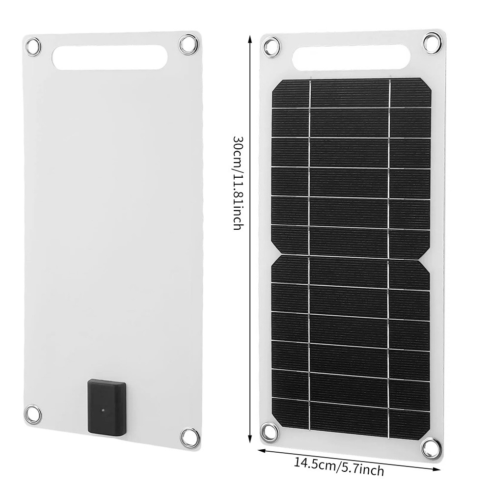 20W Flexible Mono Solar Panel Kit Battery Charger For Outdoor Camping Hunting
