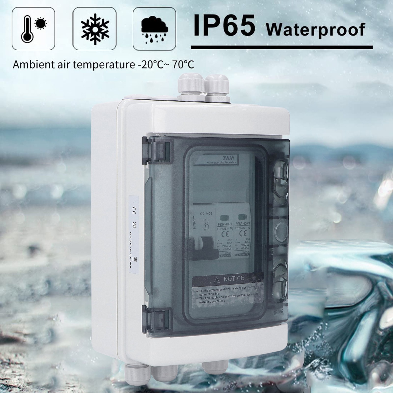 PV Combiner Box IP65 Waterproof Protection Photovoltaic Solar