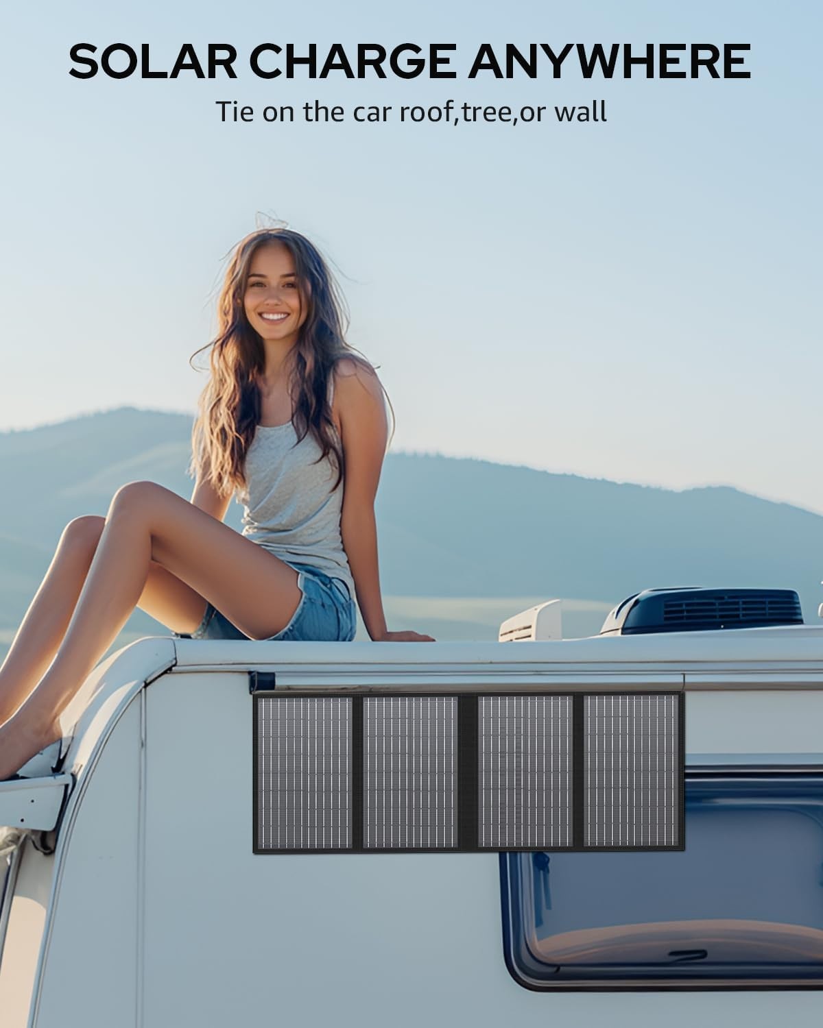 Compact 60W Solar Panel Charger for Laptops & Phones – Fast Charging Solution