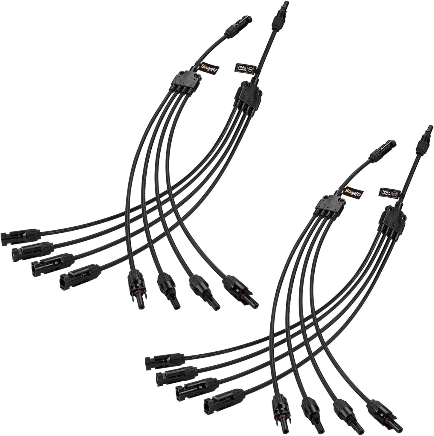 Durable Solar Panel Y Branch Connectors – 30A, 1000V Rated Waterproof Design