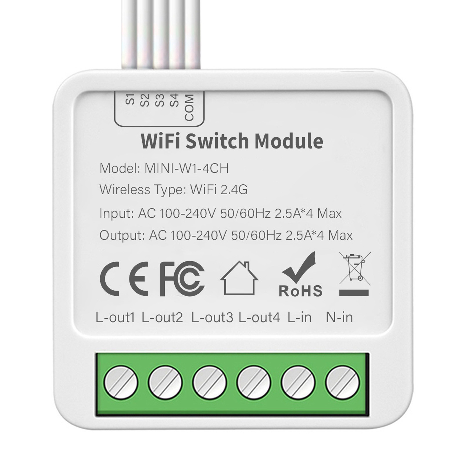 Smart Home WiFi Light Switch Voice Control Compatible Easy Installation