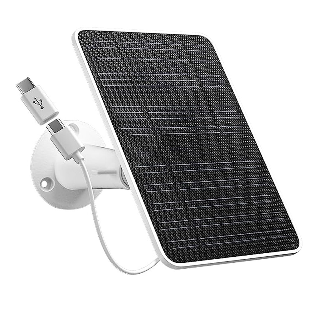 4W Solar Panel USB Power for Outdoor CCTV Security Camera Ring Battery Charger