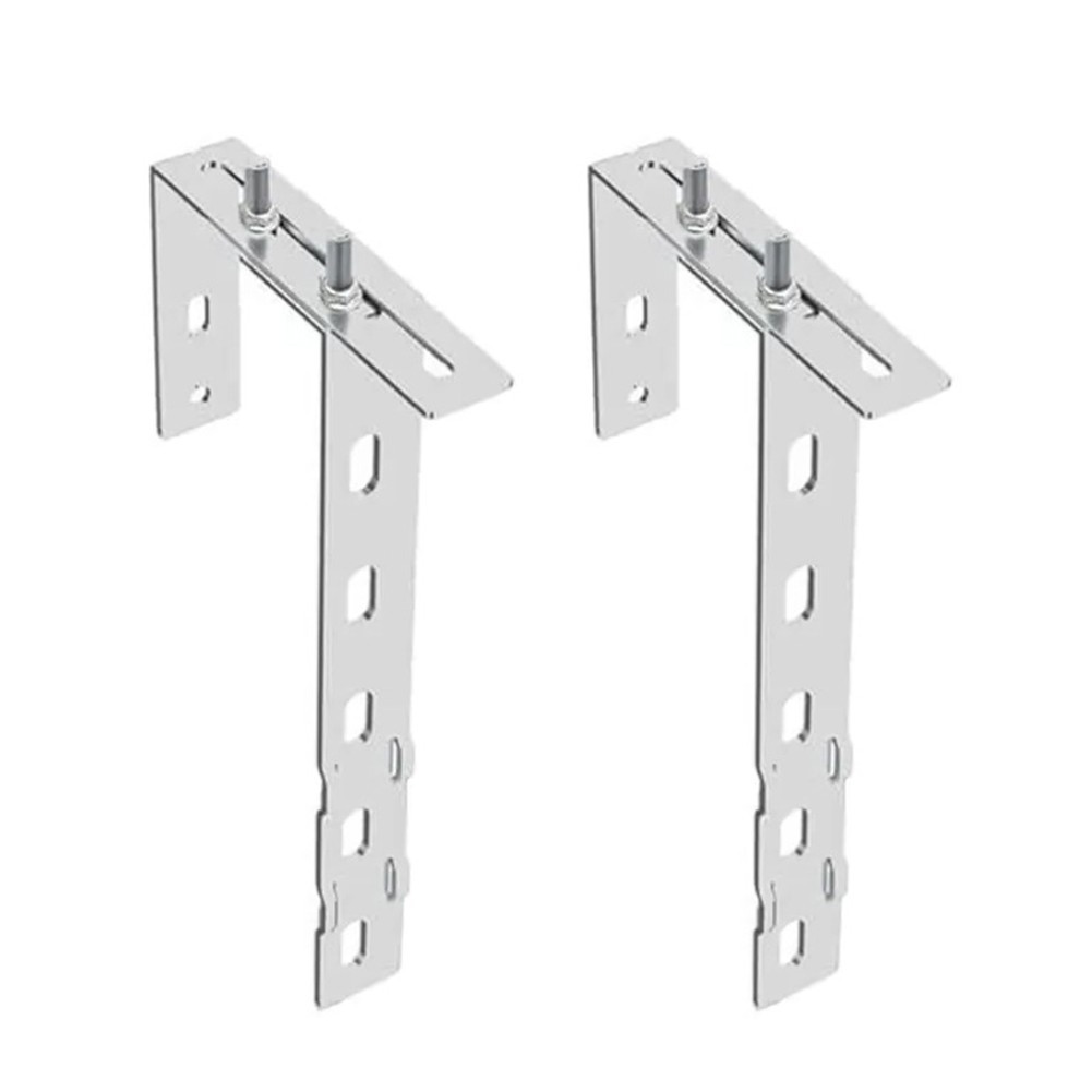 For Balcony Adjustable Solar Panel Holder Hooks Stainless Steel Mounting Kit