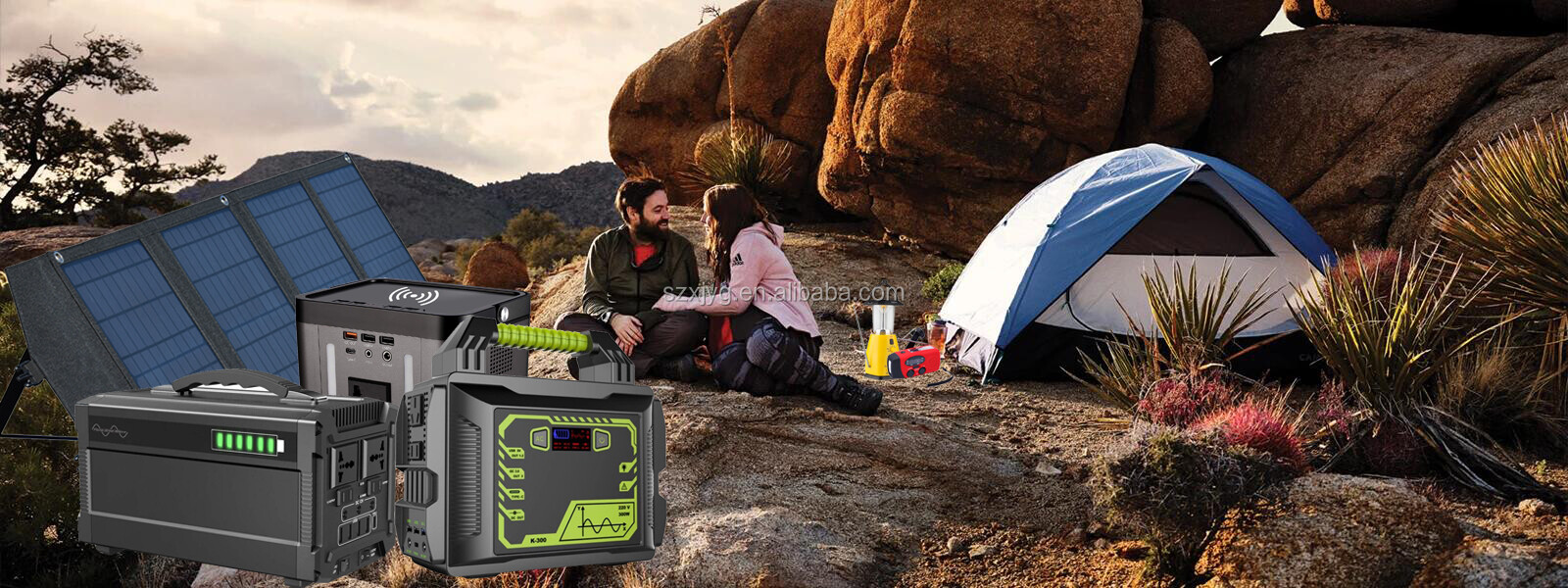 New Solar Portable Generator Camping Emergency Battery Power Station Power Bank